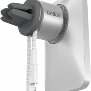 Belkin - MagSafe Vent Mount Pro - Car Phone Holder for iPhone 15, 14, 13 Pro, Pro Max, & Mini - Magnetic Phone Mount for Car - Gray