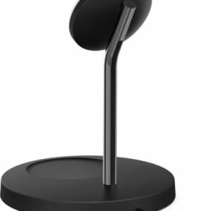 Belkin - MagSafe 2-in-1 Wireless Charging Stand - Fast Charging for Apple iPhone 15, 14, 13 & 12 series & AirPods - Black