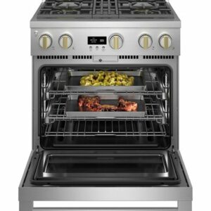 Monogram - 5.7 Cu. Ft. Freestanding Gas Convection Range with 4 Burners - Stainless Steel