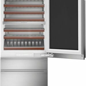 Monogram - 106-Bottle Built-In Dual Zone Wine Cooler - Stainless Steel