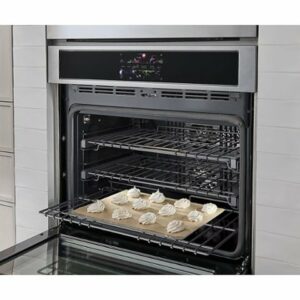 Monogram - Statement 30" Built-In Double Electric Convection Wall Oven with No-Preheat Air Fry - Stainless Steel