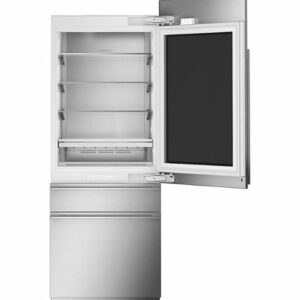 Monogram - 14.6 Cu. Ft. Bottom Freezer Built-In Refrigerator - Stainless Steel