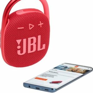 JBL - CLIP4 Portable Bluetooth Speaker - Red