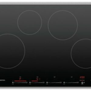 Fisher & Paykel - 30 Inch 4 Zone Induction Cooktop - Black