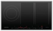 Fisher & Paykel - 36 Inch 5 Zone Induction Cooktop with SmartZone - Black