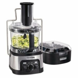 Hamilton Beach - Professional Spiralizing Stack & Snap 12-Cup Food Processor - Black