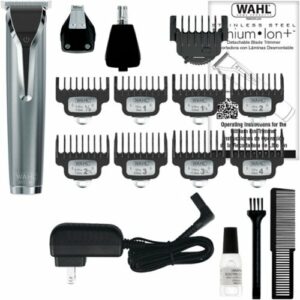 Wahl - Stainless Steel LI Trimmer - 09898 - Silver - Stainless Steel