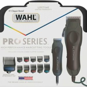 Wahl - Pro Series High Performance Ultra Power Heavy Duty Corded Haircutting Combo Kit w/ Color Coded Guards – 79804-100 - Black