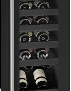 U-Line - 24-750ml Bottle Wine Refrigerator - Black