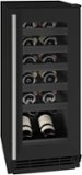 U-Line - 24-750ml Bottle Wine Refrigerator - Black