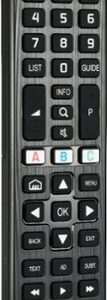 Insignia™ - Replacement Remote for LG TVs - Black