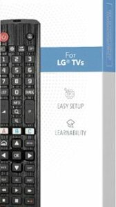 Insignia™ - Replacement Remote for LG TVs - Black