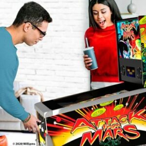 Arcade1Up - Williams Bally Attack From Mars Pinball Digital with Lit Marquee