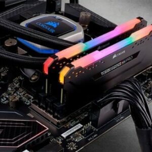 CORSAIR - VENGEANCE PRO CMW32GX4M2E3200C16 RGB 32 GB (2PK X 16GB) 3200MHz DDR4 C16 DIMM Desktop Memory - Black