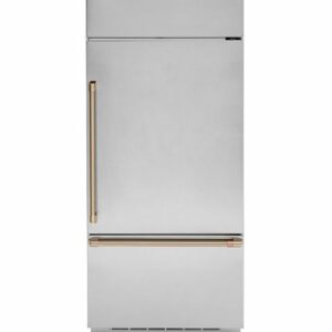 Handle Kit for Café Built-In Bottom Freezer Refrigerators - Brushed Bronze