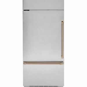 Handle Kit for Café Built-In Bottom Freezer Refrigerators - Brushed Bronze