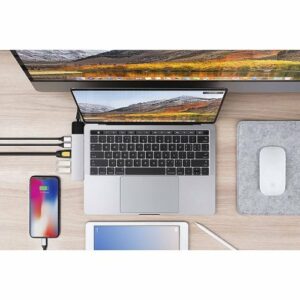 Hyper - NET 6-in-2 for MacBook Pro/Air - Silver