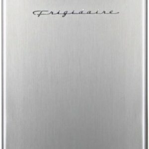 Frigidaire - Platinum Series Retro 3.2 Cu. Ft. Compact Fridge - Stainless with Chrome Trim - Stainless/Chrome Trim