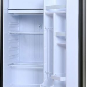 Frigidaire - Platinum Series Retro 3.2 Cu. Ft. Compact Fridge - Stainless with Chrome Trim - Stainless/Chrome Trim