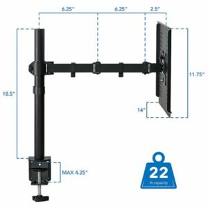 Mount-It! - Laptop Desk Mount - Black