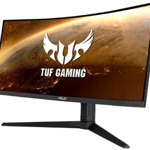 ASUS - TUF Gaming 34"LCD Curved WQHD FreeSync Monitor (2 x HDMI 2.0 Input, 2 x DisplayPort 1.4 Input, 1 x USB Type-B Input) - Black