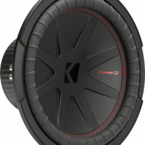 KICKER - CompR 12" Dual-Voice-Coil 2-Ohm Subwoofer - Black