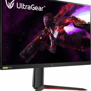 LG - UltraGear 32” Nano IPS QHD 1-ms G-SYNC Compatible Monitor with HDR - Black