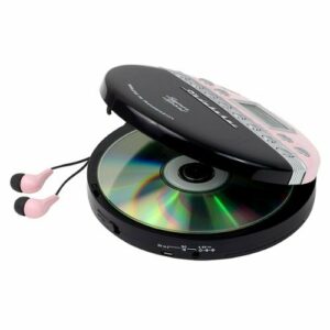 Studebaker - Joggable Personal CD Player with Wireless FM Transmission and FM PLL Radio - Pink/Black