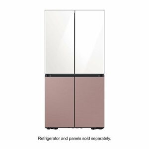 Samsung - BESPOKE 4-Door Flex Refrigerator Panel - Top Panel - White Glass