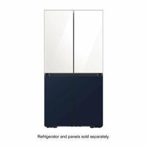 Samsung - BESPOKE 4-Door Flex Refrigerator Panel - Top Panel - White Glass