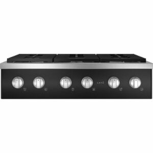 Café - 36" Built-In Gas Cooktop with 6 Burners, Customizable - Matte Black