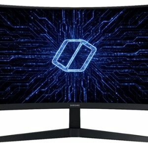 Samsung - Geek Squad Certified Refurbished Odyssey G5 34" LED Curved FreeSync Monitor With HDR - Black