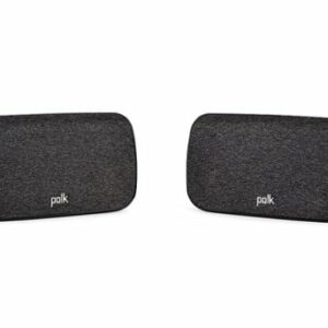 Polk Audio - Wireless Surround Speakers (Pair) for Polk React and Polk Magnifi Soundbars - Black