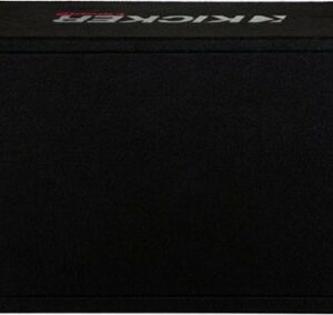 KICKER - CompR Dual 12" Dual-Voice-Coil 2-Ohm Subwoofers with Enclosure - Black