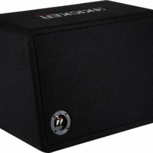 KICKER - CompR 12" Dual-Voice-Coil 2-Ohm Loaded Subwoofer Enclosure - Black