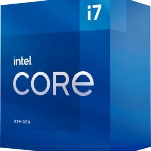 Intel - Core i7-11700 11th Generation - 8 Core - 16 Thread - 2.5 to 4.9 GHz - LGA1200 - Locked Desktop Processor - Grey/Black/Gold