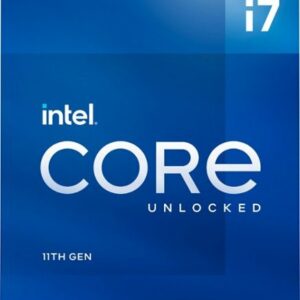 Intel - Core i7-11700K 11th Generation - 8 Core - 16 Thread - 3.6  to 5.0 GHz - LGA1200 - Unlocked Desktop Processor - Grey/Black/Gold