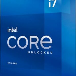 Intel - Core i7-11700K 11th Generation - 8 Core - 16 Thread - 3.6  to 5.0 GHz - LGA1200 - Unlocked Desktop Processor - Grey/Black/Gold