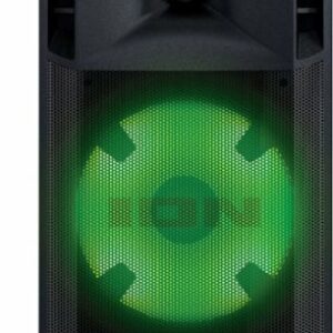 ION Audio - Power Glow 300 Battery Powered Bluetooth Speaker System with Lights - Black