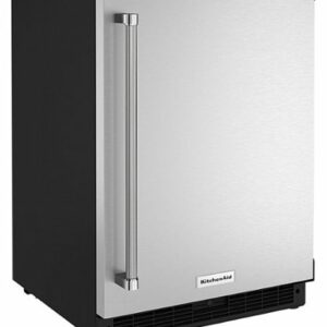 KitchenAid - 5.0 Cu. Ft. Built-In Mini Fridge - Stainless Steel