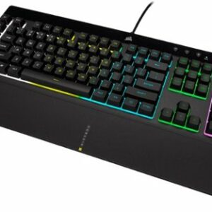 CORSAIR - K55 RGB Pro Full-size Wired Dome Membrane Gaming Keyboard with Elgato Stream Deck Software Integration - Black