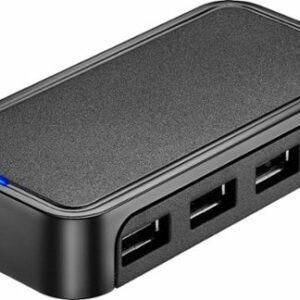 Best Buy essentials™ - 4-Port USB 2.0 Hub - Black