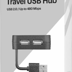 Best Buy essentials™ - 4-Port USB 2.0 Hub - Black