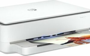 HP - ENVY 6055e Wireless Inkjet Printer with 3 months of Instant Ink Included with HP+ - White