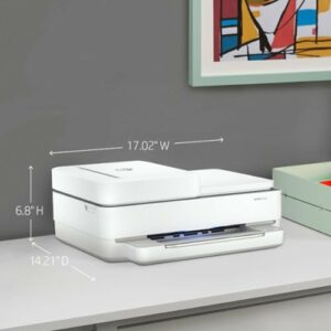 HP - ENVY 6455e Wireless All-In-One Inkjet Printer with 3 months of Instant Ink Included with HP+ - White