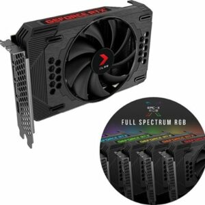 PNY - NVIDIA GeForce RTX 3060 12GB XLR8 Gaming REVEL EPIC-X RGB Single Fan Graphics Card - Black