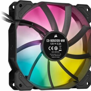 CORSAIR - iCUE SP120 RGB ELITE Performance 120mm PWM Triple Fan Kit with iCUE Lighting Node CORE - Black