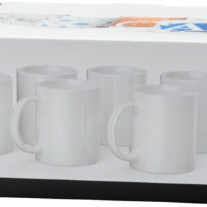 Cricut - Ceramic Mug Blank 12 oz/340 ml (6 ct) - White