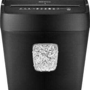 Insignia™ - 6-Sheet Crosscut Shredder - Black