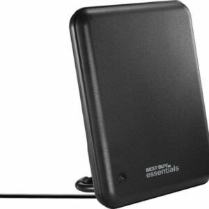 Best Buy essentials™ - AM/FM Amplified Indoor Radio Antenna - Black